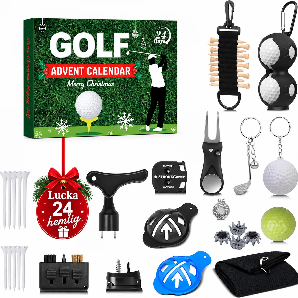 Golfkalender™Julkalendern han faktiskt vill öppna